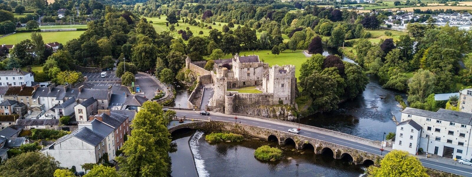 Cahir Castle Aerial View 2