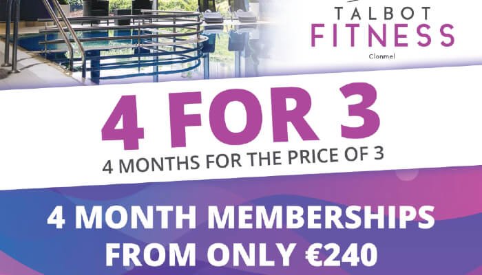 Thc talbot fitness    for  offer www.talbothotelclonmel.ie