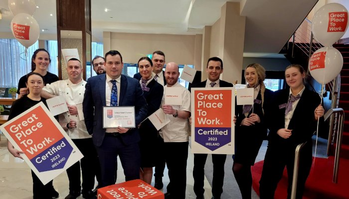 Talbot Hotel Clonmel have earned the Great Place to Work® Certification™